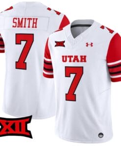 Steve Smith Sr Jersey #7 Utah Utes Vapor Limited College Football Stitched White