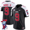 Tre Harris Jersey #9 Ole Miss Rebels Vapor Limited College Football Stitched Black Alternate