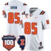 Tanner Arkin Jersey #85 Illinois Fighting Vapor Limited College Football Stitched White