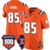 Tanner Arkin Jersey #85 Illinois Fighting Vapor Limited College Football Stitched Orange 4 Tanner Arkin Jersey #85 Illinois Fighting Vapor Limited College Football Stitched Orange