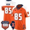 Tanner Arkin Jersey #85 Illinois Fighting Vapor Limited College Football Stitched Orange Alternate