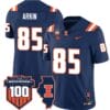 Tanner Arkin Jersey #85 Illinois Fighting Vapor Limited College Football Stitched Navy