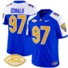 Aaron Donald Jersey #97 Pittsburgh Panthers Vapor Limited College Football Stitched Royal Alternate