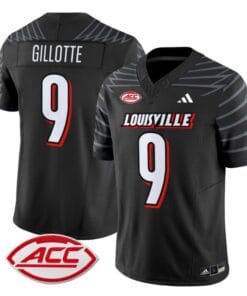 Ashton Gillotte Jersey #9 Louisville Cardinals Vapor Football Stitched Black