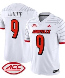 Ashton Gillotte Jersey #9 Louisville Cardinals Vapor Football Stitched White