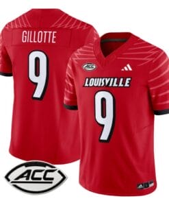 Ashton Gillotte Jersey #9 Louisville Cardinals Vapor Football Stitched Red