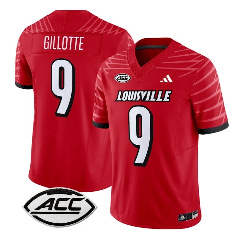 Ashton Gillotte Jersey #9 Louisville Cardinals Vapor Football Stitched Red 8 Ashton Gillotte Jersey #9 Louisville Cardinals Vapor Football Stitched Red