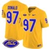 Aaron Donald Jersey #97 Pittsburgh Panthers Vapor Limited College Football Stitched Gold