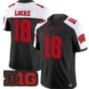 Braedyn Locke Jersey #18 Wisconsin Badgers Vapor Football Stitched Black Alternate