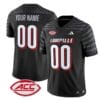 Custom Louisville Cardinals Jersey Name and Number Vapor Football Stitched Black