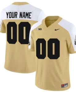Custom Purdue Boilermakers Jersey Name and Number Vapor Football Stitched Gold Alternate