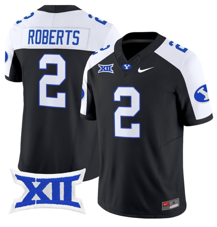 Chase Roberts Jersey #2 BYU Cougars Vapor Limited College Football Stitched Black Alternate 8 Chase Roberts Jersey #2 BYU Cougars Vapor Limited College Football Stitched Black Alternate
