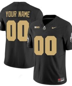 Custom Purdue Boilermakers Jersey Name and Number Vapor Football Stitched Black