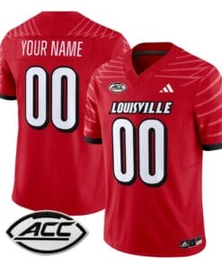 Custom Louisville Cardinals Jersey Name and Number Vapor Football Stitched Red