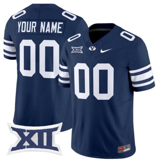 Custom BYU Cougars Jersey Name and Number Vapor Limited College Football Stitched Navy