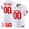Custom Indiana Hoosiers Jersey Name and Number Vapor Limited Football White