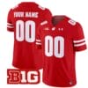 Custom Wisconsin Badgers Jersey Name and Number Vapor Football Stitched Red