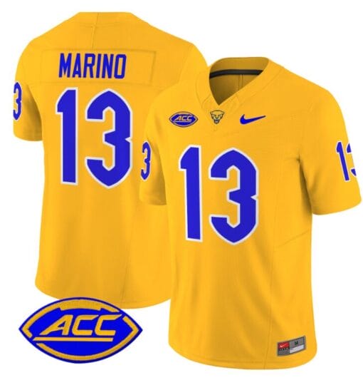 Dan Marino Jersey #13 Pittsburgh Panthers Vapor Limited College Football Stitched Gold