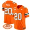 Ed Reed Jersey #20 Miami Hurricanes Vapor Football Stitched Orange