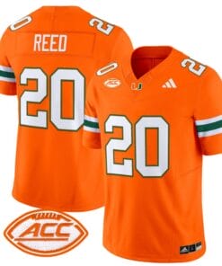 Ed Reed Jersey #20 Miami Hurricanes Vapor Football Stitched Orange