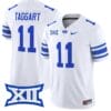 Harrison Taggart Jersey #11 BYU Cougars Vapor Limited College Football Stitched White 5 Harrison Taggart Jersey #11 BYU Cougars Vapor Limited College Football Stitched White