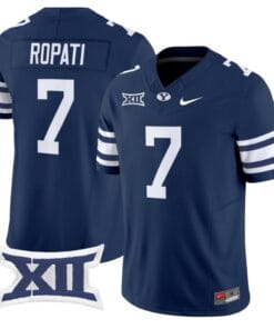 Hinckley Ropati Jersey #7 BYU Cougars Vapor Limited College Football Stitched Navy