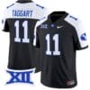 Harrison Taggart Jersey #11 BYU Cougars Vapor Limited College Football Stitched Black Alternate 4 Harrison Taggart Jersey #11 BYU Cougars Vapor Limited College Football Stitched Black Alternate