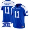 Harrison Taggart Jersey #11 BYU Cougars Vapor Limited College Football Stitched Royal Alternate 4 Harrison Taggart Jersey #11 BYU Cougars Vapor Limited College Football Stitched Royal Alternate