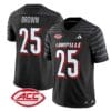 Isaac Brown Jersey #25 Louisville Cardinals Vapor Football Stitched Black