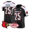 Isaac Brown Jersey #25 Louisville Cardinals Vapor Football Stitched Black Alternate