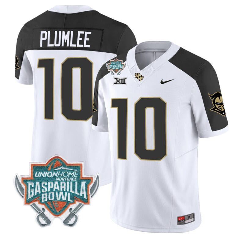 John Rhys Plumlee Jersey #10 UCF Knights Unionhome Patch Vapor Football Stitched Inverted 8 John Rhys Plumlee Jersey #10 UCF Knights Unionhome Patch Vapor Football Stitched Inverted