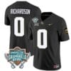 Johnny Richardson Jersey #0 UCF Knights Unionhome Patch Vapor Football Stitched Black