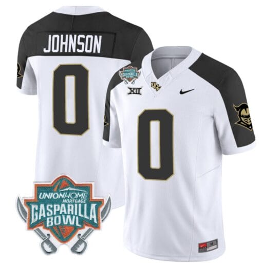 Jason Johnson Jersey #0 UCF Knights Unionhome Patch Vapor Football Stitched Inverted