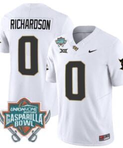 Johnny Richardson Jersey #0 UCF Knights Unionhome Patch Vapor Football Stitched White
