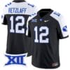 Jake Retzlaff Jersey #12 BYU Cougars Vapor Limited College Football Stitched Black Alternate