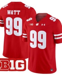 JJ Watt Jersey #99 Wisconsin Badgers Vapor Football Stitched Red