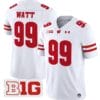 JJ Watt Jersey #99 Wisconsin Badgers Vapor Football Stitched White