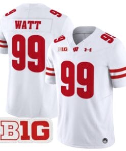 JJ Watt Jersey #99 Wisconsin Badgers Vapor Football Stitched White