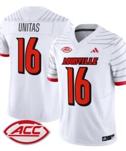 Johnny Unitas Jersey #16 Louisville Cardinals Vapor Football Stitched White