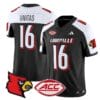 Johnny Unitas Jersey #16 Louisville Cardinals Vapor Football Stitched Black Alternate