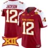 Jaylon Jackson Jersey #12 Iowa State Cyclones Vapor Limited College Football Stitched Cardinal Alternate