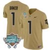 Javon Baker Jersey #1 UCF Knights Unionhome Patch Vapor Football Stitched Gold