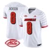 Lamar Jackson Jersey #8 Louisville Cardinals Vapor Football Stitched White