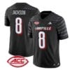 Lamar Jackson Jersey #8 Louisville Cardinals Vapor Football Stitched Black