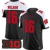 Russell Wilson Jersey #16 Wisconsin Badgers Vapor Football Stitched Black Alternate