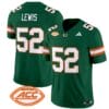Ray Lewis Jersey #52 Miami Hurricanes Vapor Football Stitched Green