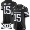 Seneca Wallace Jersey #15 Iowa State Cyclones Vapor Limited College Football Stitched Black