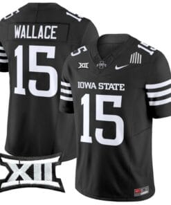 Seneca Wallace Jersey #15 Iowa State Cyclones Vapor Limited College Football Stitched Black