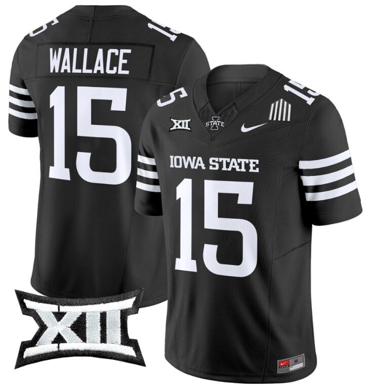 Seneca Wallace Jersey #15 Iowa State Cyclones Vapor Limited College Football Stitched Black 8 Seneca Wallace Jersey #15 Iowa State Cyclones Vapor Limited College Football Stitched Black