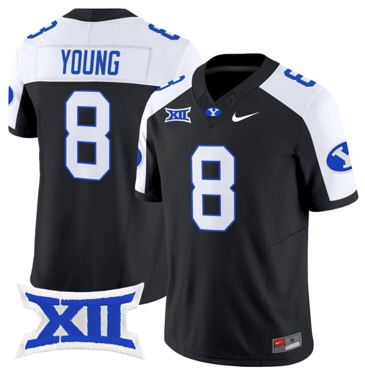 Steve Young Jersey #8 BYU Cougars Vapor Limited College Football Stitched Black Alternate 8 Steve Young Jersey #8 BYU Cougars Vapor Limited College Football Stitched Black Alternate
